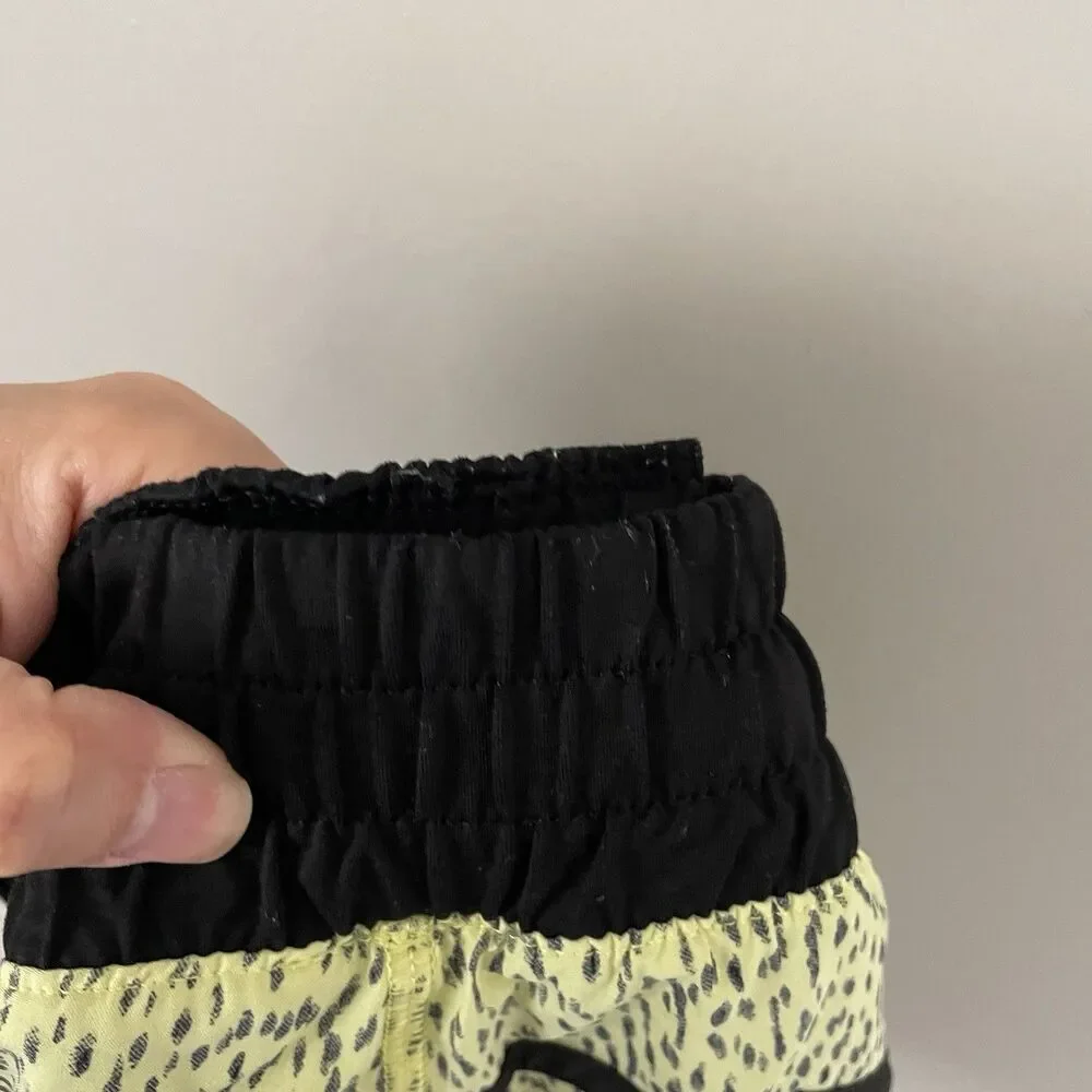 Lululemon Size 8 Yellow Printed Tracker Shorts 4